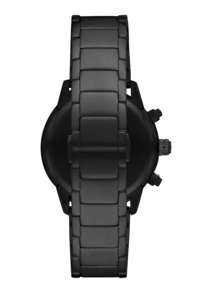 Emporio Armani AR11242 Gehäuseboden mit eingraviertem Adler-Logo und Seriennummer